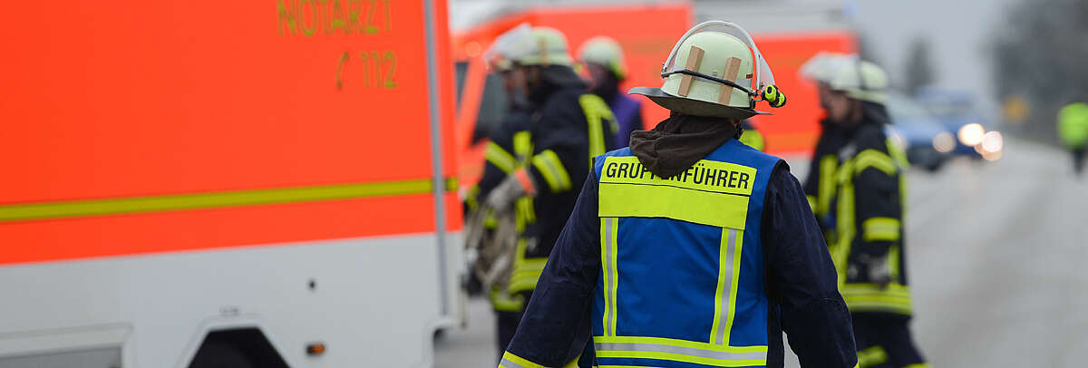 Ein Feuerwehreinsatz mit PSU-Kräften